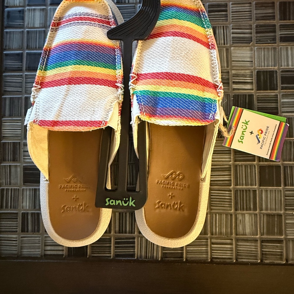 SANUK + PACIFIC PRIDE WE GOT YOUR BACK 
NEW with tags Size 9 - Picture 8 of 9
